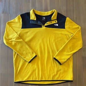 The North Face Black and Yellow Fleece Woman’s Jacket
